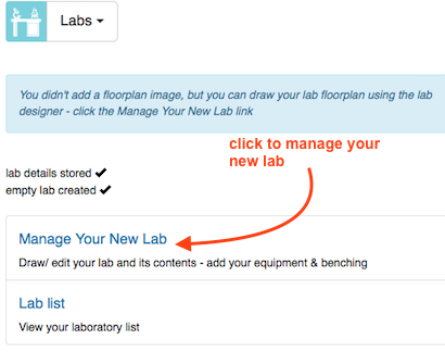 manage new lab